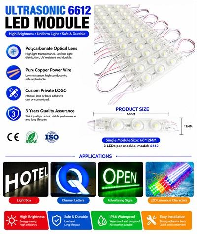 Moduł LED ultradźwiękowy DMLED DC12V 1,5W